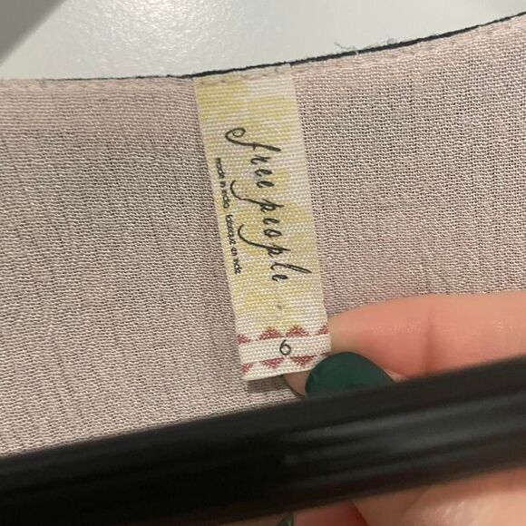 Free People Journey Horizon Embroidered Midi Maxi Dress Baby Pink Size 6 Coverup - Picture 5 of 8